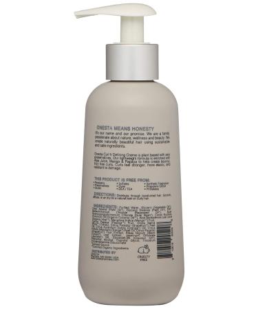 Onesta Plant-Based Curl Defining Cr me for Curly Hair - 8 oz (Pack of 1) - Buy Online on GoSupps.com