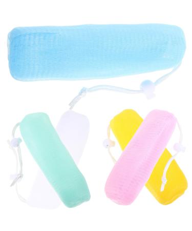 Beaupretty Beaupretty 15Pcs Natural Shampoo Shampoo Cleaner Luffa Pouch Bag Bubble Maker Pouch Mesh Bar Saving Bag Mesh Bag Mesh Net