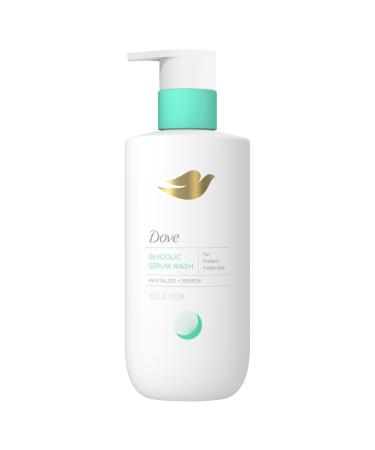 Dove Glycolic Serum Body Wash for Women - pH Optimized Feminine Wash For Skin Renewal & Odor Control 14.2 oz