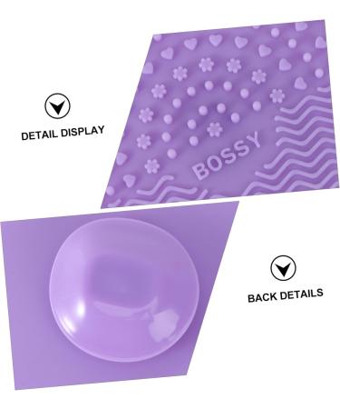 Angoily Makeup Brush Cleaner Solution Silicone Makeup Cleaning Brush Scrubber Round Brush Makeup Sponge Portable Brush Sponges Makeup Brush Scrubber Make up Face Brush Purple - Buy Online on GoSupps.com