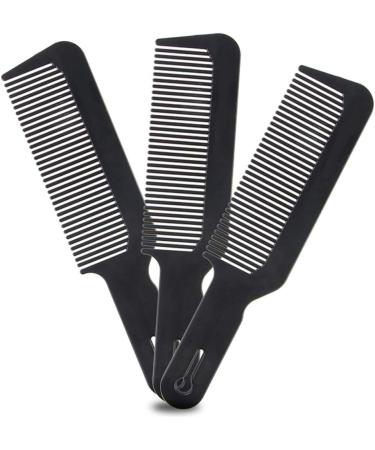 Peigne de barbier dessus plat pour salon de coiffure Noir - Buy Online on GoSupps.com