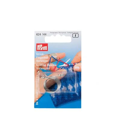 Prym Consumer 624 144 1-Piece Knitting Thimble Accessory for Sewing Argentato  1 pezzo