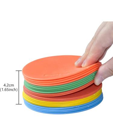 Eco Walker 4inch Mini Floor Spot Markers - Set of 20pcs in Red for Classroom, Preschool, Kindergarten - Buy Online on GoSupps.com