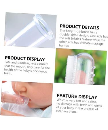 Ultechnovo 10 Sets Fingerbrush Oral Accessories for Babies & Toddlers | Silicone Finger Toothbrush & Travel Toothbrush | Safe Baby Massage & Pet Care Detergent - Buy Online on GoSupps.com