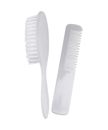 Trjgtas Headwear Baby Girls White Hairbrush Newborn Hair Brush Infant Plastic Comb Head Massager