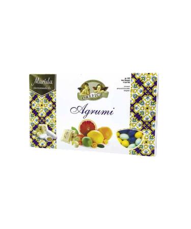 Marida Agrumi (Gluten Free) 1kg Almond Covered with White Chocolate - Made without gluten.