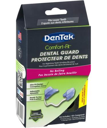 DenTek Comfort Fit Dental Guard - 2 Pack - Mouth Guard for Grinding Teeth Comfort-Fit Dental Guard - Buy Online on GoSupps.com