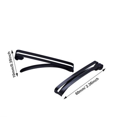 Pack of 24 Black Metal Hair Barrettes Clips for Girls and Women - No-Slip Grip, Stay Tight Hold - Buy Online on GoSupps.com