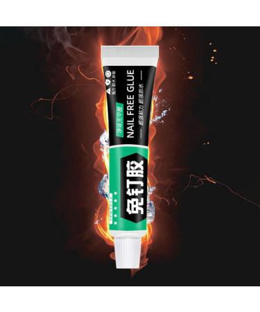 No More Nails Invisible | White Instant Grab Adhesive Glue | Super Glue for Porcelain Rubber Paper Stone Fiber Leather Ceramics 20ml - Buy Online on GoSupps.com