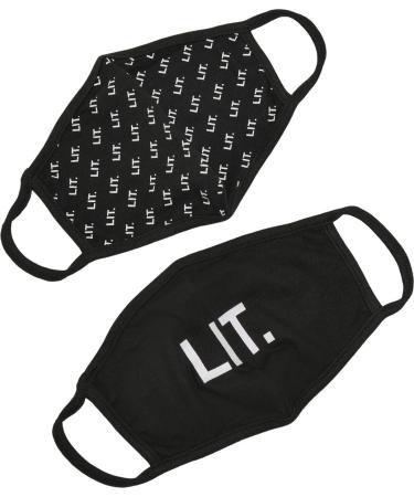 Urban Classics Unisex Lit Cotton Face Mask 2-Pack | Fashion Scarf in Black | International Shipping - Buy Online on GoSupps.com