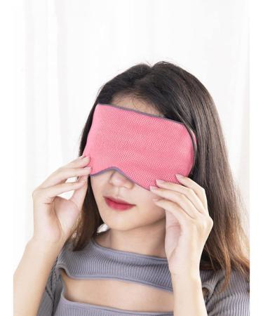Double Sided Sleep Mask | Warm/Cool Super Soft Eye Cover | Adjustable Strap | Blackout Blindfold for Women/Men | Travel Nap | Purple/Pink - Buy Online on GoSupps.com