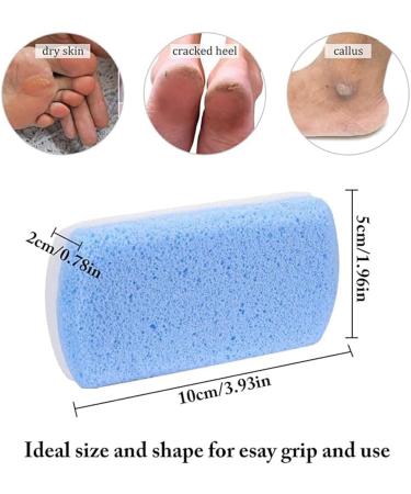lmoikesz Glass Pumice Stone For Feet Easy To Clean Effective Callus Remover Double Sided Foot Scrub Blended Foot Pumice Stone - Buy Online on GoSupps.com