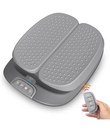 SNAILAX Vibration Foot Massager with Heat,Remote Control,Adjustable Vibration Speed Electric Foot Massager Machine for Circulation,Plantar Fasciitis, Pain Relief Grey - Vibration Massage