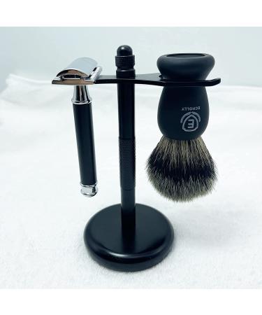 Echolly Luxury Shaving Brush for Men - High End Lather Brush with Smooth Rubber Handle - Perfect Father's Day Gift - 1.4 x 1.4 x 4.2 Inch - Buy Online on GoSupps.com