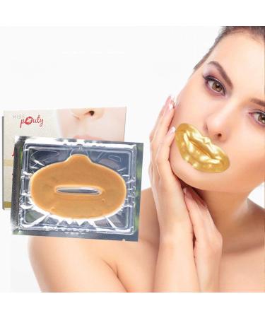 Gold Lip Mask x10 Collagen Hyaluronic Plumping Moisturising Soothing - Buy Online on GoSupps.com