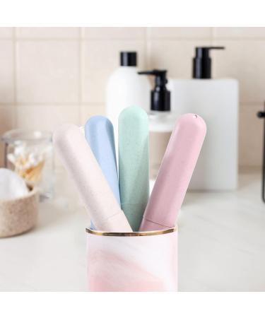 YiliYa 8 Pieces Toothbrush Case - Portable Travel Toothbrush Container & Family Organizer - Durable Plastic Storage Box - Buy Online on GoSupps.com