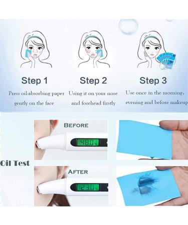 Unisign Oil absorbing Sheet Face Oil Blotting Paper 120 Pcs Same Series with Clean & Clear 1 Blue and 1 Pink (2 pack) 55 count (Pack of 2) - Buy Online on GoSupps.com