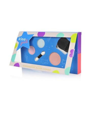 Luna Star Naturals Klee Girls Makeup Combo, Times Square Flair Baby Blue/Pink Shadow/Sandy Pink Blush, 3 Ounce