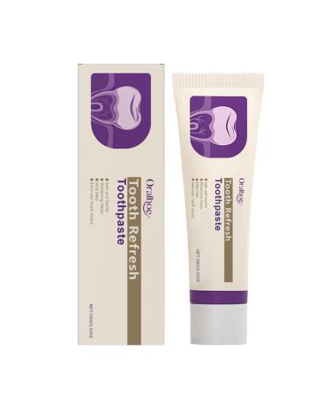 Activated edathamil Toothpaste Tooth Refresh Toothpaste Natural Oral Care & Enamel Repair Fresh Breath Whitening Helps Remove Coffee Tea & Wine Stains Fresh Minty Gel for Men and Women (1)
