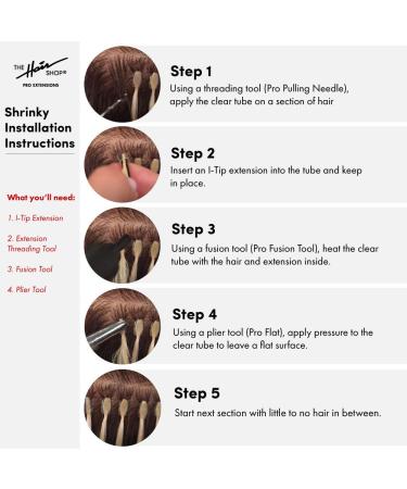 The Hair Shop Shrinky Clear Tubes for I-Tip Hair Extensions | 4mm Diameter, 250 PCS - Buy Online on GoSupps.com