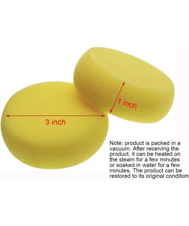 Penta Angel 3inch Yellow Painting Sponges - Synthetic Artist Sponges for Watercolors, Art & Craft - 6pcs Round Sponges for Pottery, Clay, Ceramics & Wall Cleaning - Buy Online on GoSupps.com
