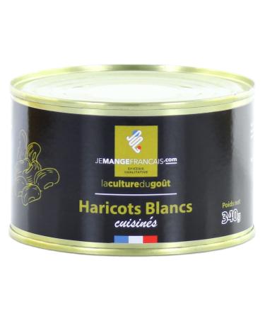 Canned cooked white beans 340 g - Jemangefrancais.com