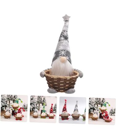 Ciieeo Christmas Candy Basket Storage Baskets Household Storage Basket Christmas Decor Bread Basket Bamboo medium Grey - Buy Online on GoSupps.com