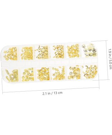 FRCOLOR 25 Boxes Nail Decoration Metal Nail Art Stickers Nail Pendant DIY Nail Decoration Nail Art Set Wedding Decoration Gold Decoration Nail Rhinestone Manicure Decor Charm Suite - Buy Online on GoSupps.com