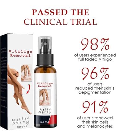 DUBUSH Vitiligo Relief Spray - Skin Repair & Care for Vitiligo, Psoriasis - Soothing & Moisturizing Formula - 1 Pcs - Buy Online on GoSupps.com