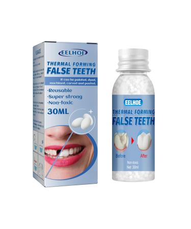 INBOLM False Tooth Moldable False Teeth Fake Teeth Tooth Filling Tooth Filling Kit Permanent Tooth Filler Filling Kit for Teeth Tooth Repair Kit Permanent DIY Moldable Fake Teeth Repair Beads