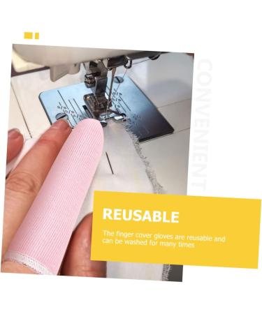 Healifty 100pcs Pure Cotton Finger Cots - Cut Resistant Antistatic Reusable Finger Protectors for Guitar Playing - Assorted Colors 6.6x2.3x0.1cm - Buy Online on GoSupps.com