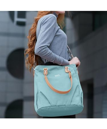 Sonarin Stylish Waterproof Baby Diaper Bag - Big Capacity Portable Travel Shoulder Bag with Stroller Hook & Wrap Pad - Blue - Buy Online on GoSupps.com