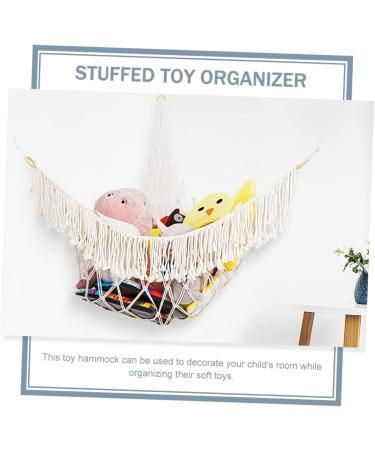 Gatuida 4-Piece Yoga Ball Stand & Plush Toy Hammock Set for Kids | Soft Cotton Toy Storage & Fitness Solution - Buy Online on GoSupps.com