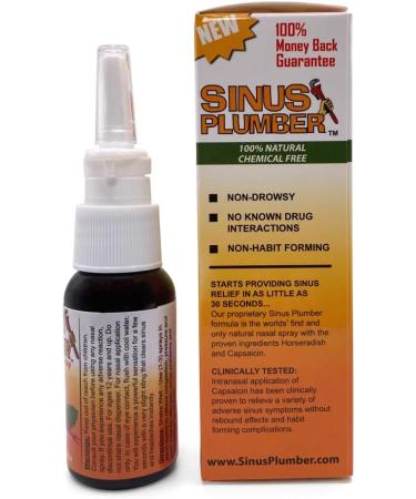 Sinus Plumber Allergy Cold & Flu Relief - 2 Pack Pepper Nasal Spray & Hydrogen Peroxide Mist - International Shipping Available - Buy Online on GoSupps.com