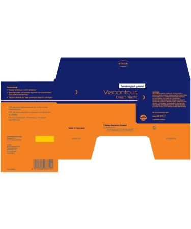  Viscontour Night Cream - Hyaluronic Acid Night Cream - Intensive Care for Dry and Sensitive Skin - Anti-Aging Care - 1 x 50ml - Buy Online on GoSupps.com