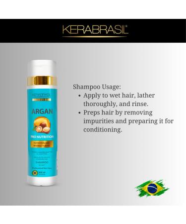 Argan Oil Nourishing Shampoo 300ml | Revitalize Hair Add Shine & Softness | Keratin-Enriched Vitamins & Essential Fatty Acids - Buy Online on GoSupps.com