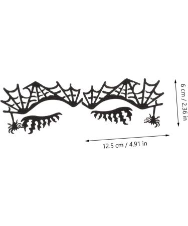 Beavorty 2 Pairs Props Party Bag Blindfold face Stickers Girl Make up Spider Web Eye Shadow Applique Spider face Stickers Filler Halloween Themed Eye Sticker Black Eye Shadow - Buy Online on GoSupps.com