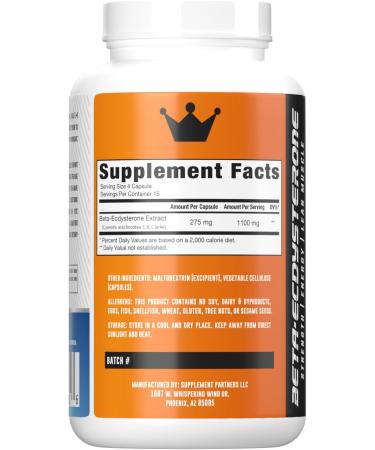 Beta-Ecdysterone Capsules for Lean Muscle Building & Strength Gains - 60 Count by Muscle Empire - Buy Online on GoSupps.com