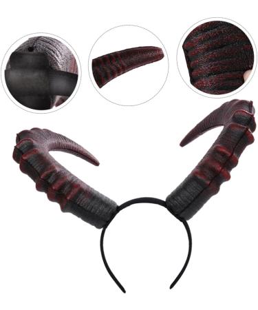 PLAFOPE Demon Horn Headband Men Headband Devil Horns Headband Cosplay Headbands Ox Headbands for Mens Headbands Prom Props Devil Animal Headdress Halloween Headband Dragon Horns Pu - Buy Online on GoSupps.com