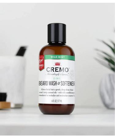 Cremo All-In-One Beard & Face Wash - Mint Blend 6 fl oz | Refreshing Cleanse for Men - Buy Online on GoSupps.com