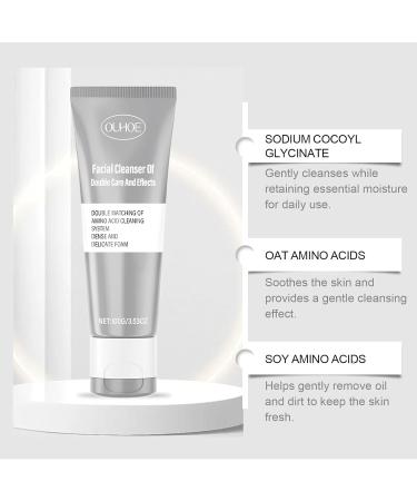 JOYVOIDX Amino Acid Facial Cleanser Gentle Daily Cleanser with Coconut & Soy Amino Acids Dense Foam for Deep Cleansing Hydrating & Balancing Formula for All Skin Types 3.53 Oz - Buy Online on GoSupps.com