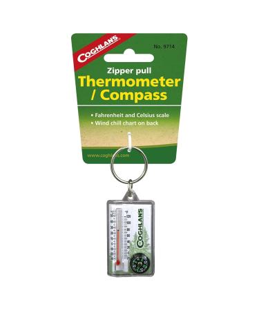 Coghlan's Zipper Pull Thermometer & Compass (3-Pack) - Accurate Weather Readings in & | Ideal for Outdoor Adventures | International Shipping Available - Buy Online on GoSupps.com