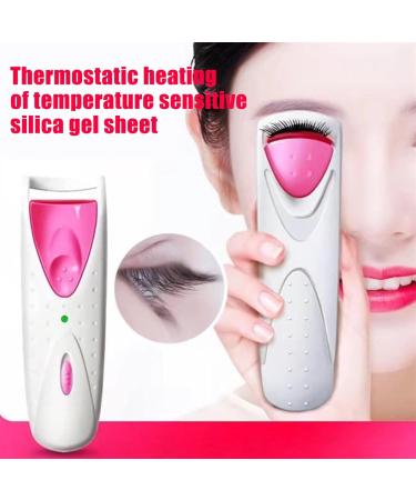 PEMXSWA 1 PC Electric Lash Curler with Silicone Heating Pads Professional Heated Eyelash Curler with Silicone Refill Pad Curling Tool for Women Long Lasting - Buy Online on GoSupps.com