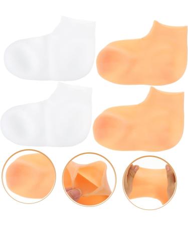 FRCOLOR 4 Pairs Exfoliating Moisturizing Socks Foot Spa Sleep Socks Spa Socks for Dry Feet Foot Care Socks Hydrating Socks Foot Socks for Dry Cracked Feet Torn Socks Sebs Miss Cosmetic - Buy Online on GoSupps.com