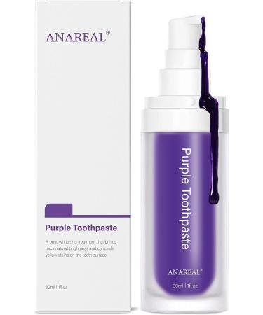DABIDA Purple Toothpaste for Teeth Whitening Purple Teeth Whitening Toothpaste Purple Whitening Toothpaste for Adults Teeth Whitening Purple Toothpaste Teeth Whitening Purple 30ml