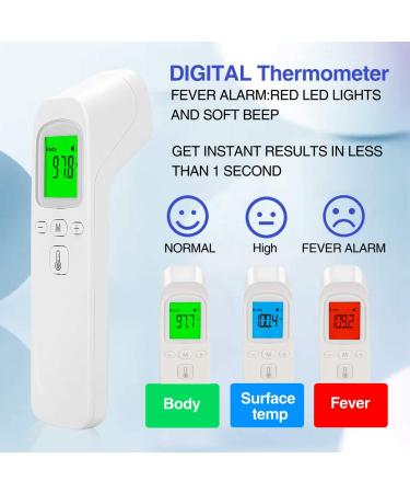 Infrared Non-Contact Forehead Thermometer for Adults & Kids | Fever Alarm, Memory Function, LCD Display - Buy Online on GoSupps.com