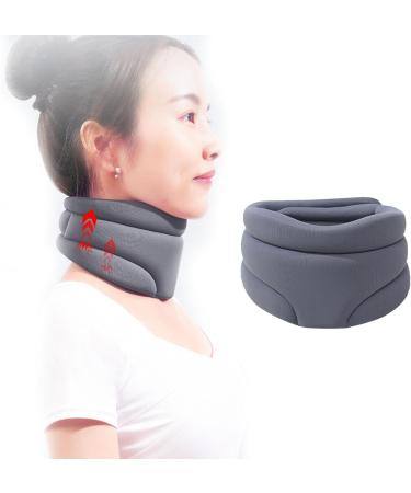 Ergonomic Design Breathable Cozy Health Care Protective Neck Cervicorrect Neck Brace Neck Brace for Neck Pain and Support Grey