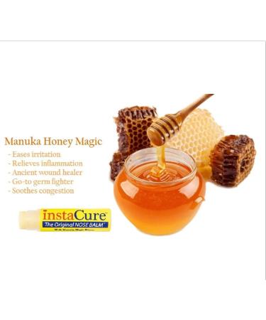 InstaCure Original Nose Balm with Manuka Honey | Fast Relief for Cracked & Dry Noses | Jumbo Skin Revival Balm - Heal & Sooth 1 Ounce - Buy Online on GoSupps.com