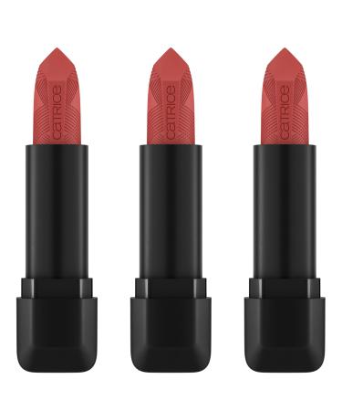 Catrice Scandalous Matte Lipstick No. 120 red moisturizing long -lasting immediate result vegan without parabens without microplastic particles nanoparticles free 3 Pack (3x3.5g) 120 flame to fame 3.5 g (3 Pack)
