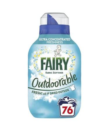 FAIRY Outdoorable Fabric Conditioner For Sensitive Skin Fresh Floral Scent With Long Lasting Freshness 76 Washes Floral 1.06 l (Pack of 1)